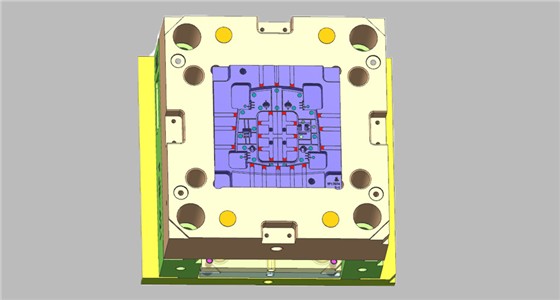 汽车模具五菱CN201支架3D模具2